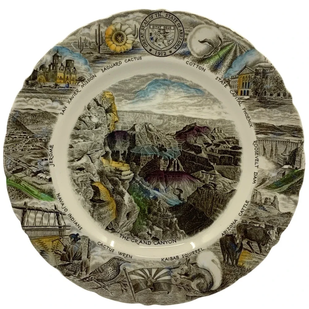 Vintage Johnson Brothers The Arizona Plate Ironstone 10.75in